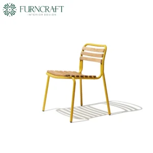 FURNCRAFT ID SPENCE DINING CHAIR YELLOW (2)