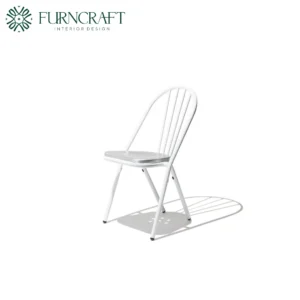 FURNCRAFT ID SURPIL DINING CHAIR WHITE ALUMINUM (1)