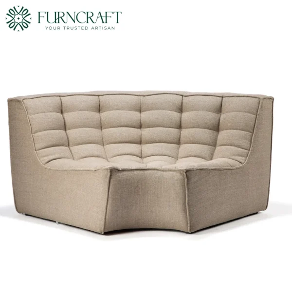 Wren Modular Sofa Beige Round Corner