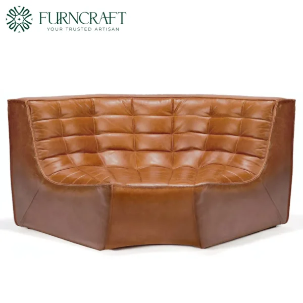 Wren Modular Sofa Leather Round Corner