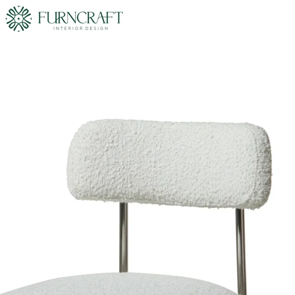 Furncraft Id Yarra Dining Chair White Boucle