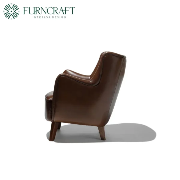 Yvette Lounge Chair Light Brown Leather