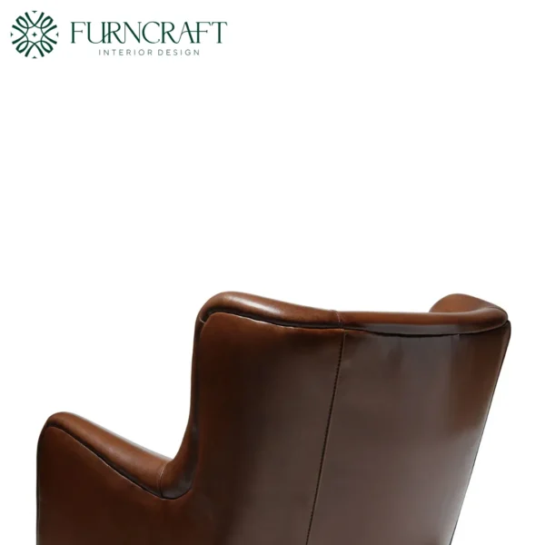 Yvette Lounge Chair Light Brown Leather