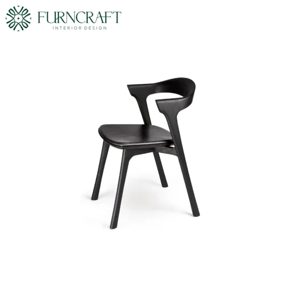 Bok Dining Chair Black Leather