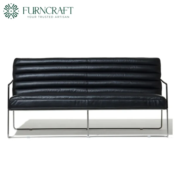 Mcqueen Sofa Midnight Black Leather