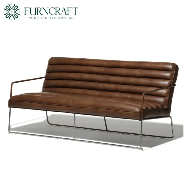 Mcqueen Sofa Texan Medium Brown Leather