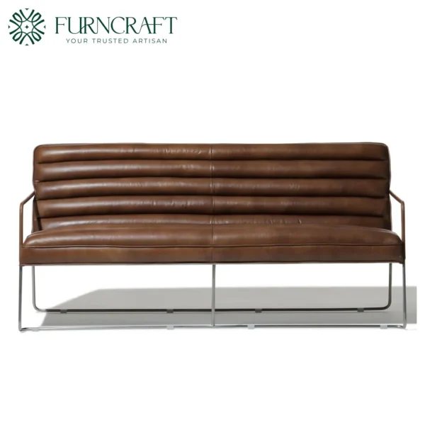 Mcqueen Sofa Texan Medium Brown Leather