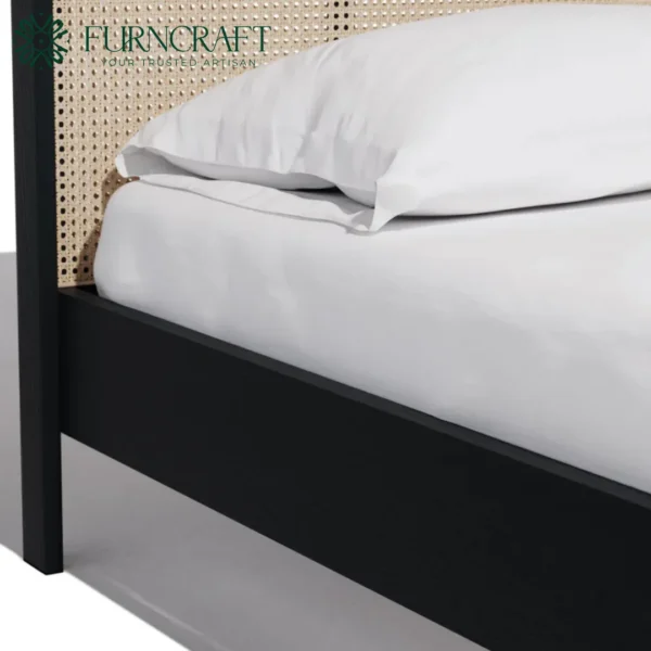 Cane Bed Full Black