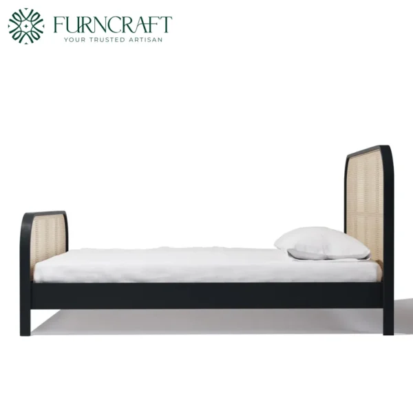 Cane Bed King Black