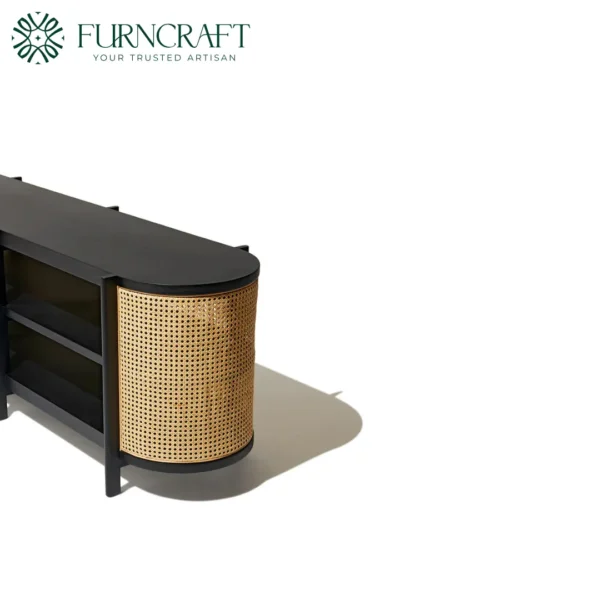 Cane Console Black