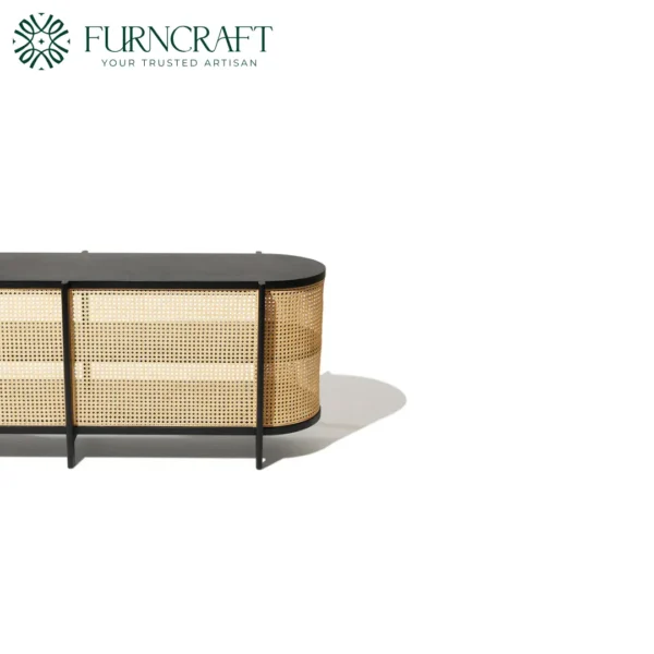 Cane Console Black