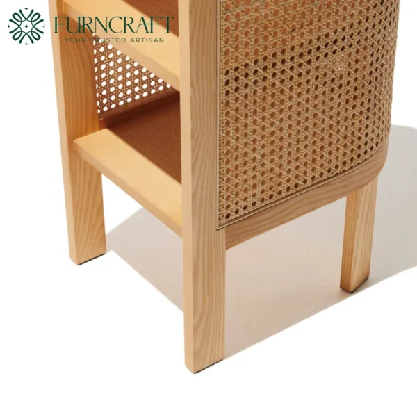 Cane Nightstand Natural