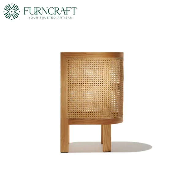 Cane Nightstand Natural