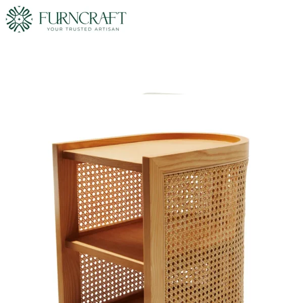 Cane Nightstand Natural