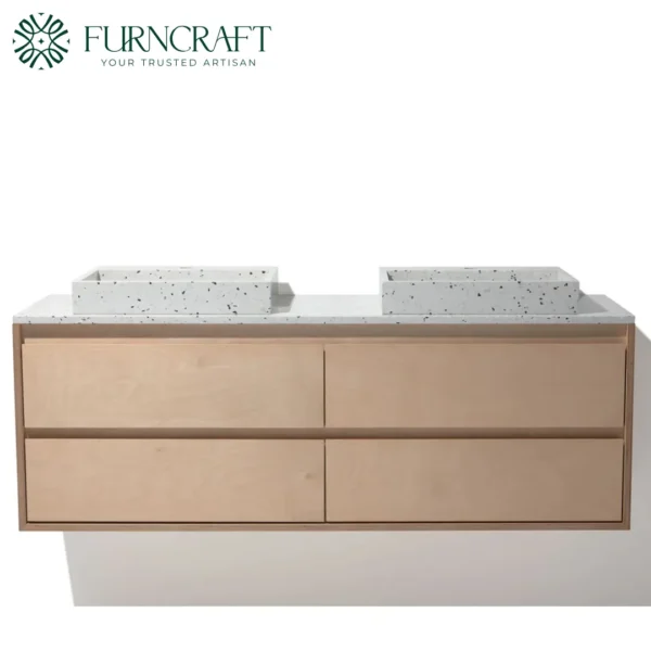Capri Double Vanity B&Amp;W Terrazzo