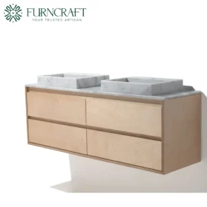 Capri Double Vanity White Marble
