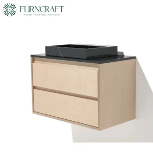 Capri Vanity Birch Black Marble