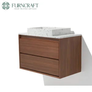 Capri Vanity Walnut BW Terrazzo