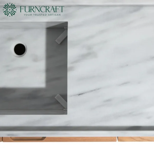 Verona Double Vanity B&Amp;W Terrazzo