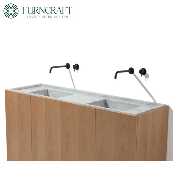 Verona Double Vanity B&Amp;W Terrazzo