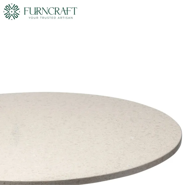 Piazza Affixed Dining Table Tan