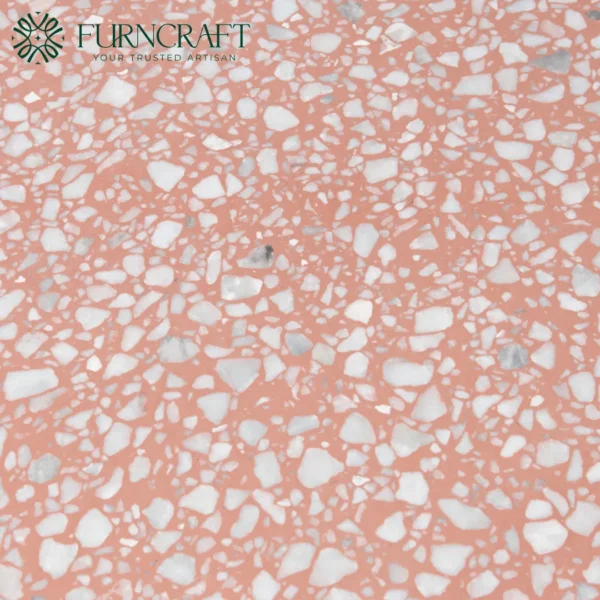 Quadrata Affixed Dining Table Pink