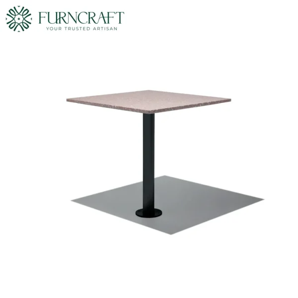 Quadrata Affixed Dining Table Pink