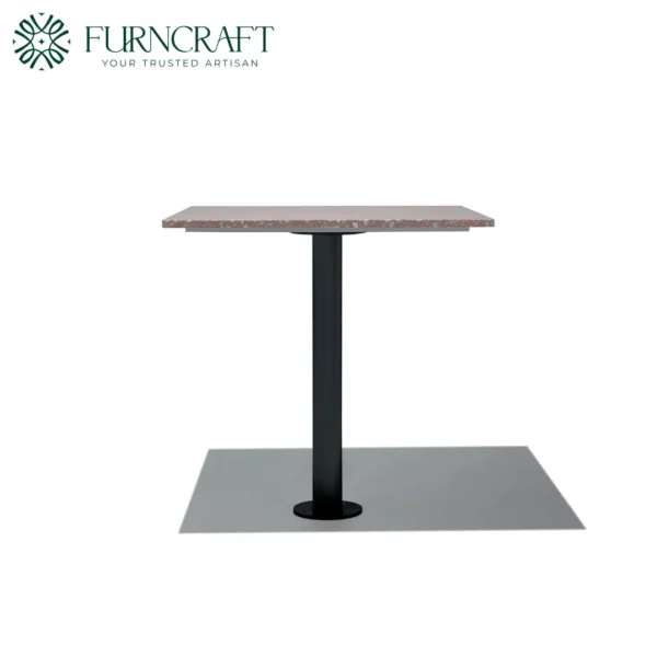 Quadrata Affixed Dining Table Pink