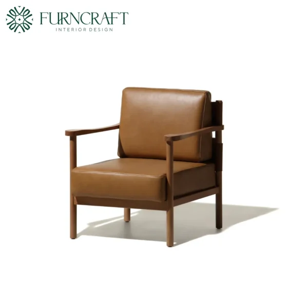 Barcelona Occasional Lounge Chair Midnight Brown Leather