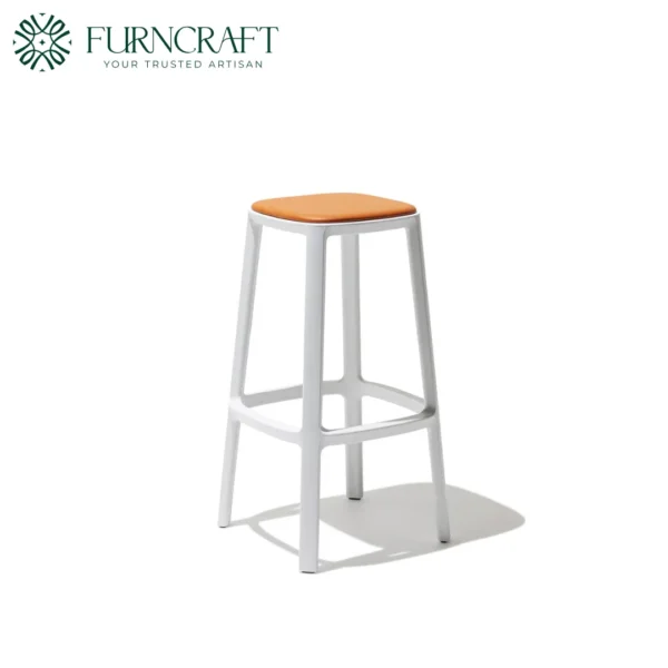 Cadrea Bar Stool White