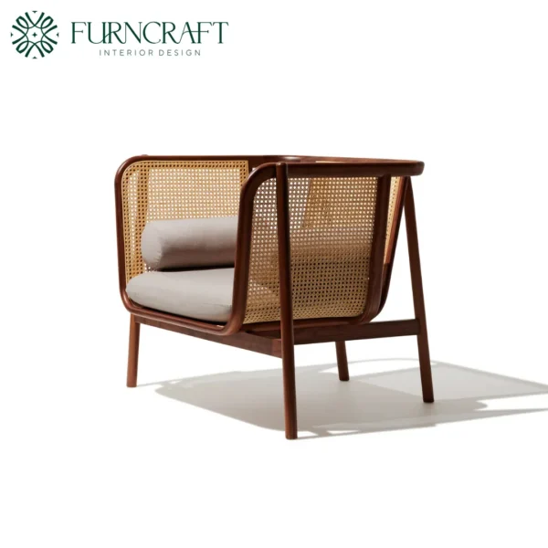 Hem Cane Lounge Chair Teak