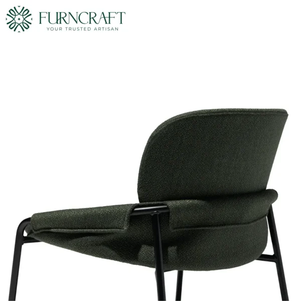 Mack Upholstered Lounge Chair Dark Green