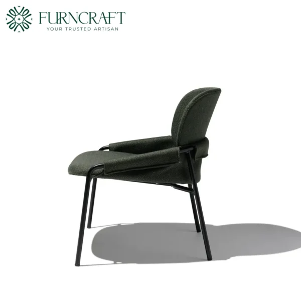 Mack Upholstered Lounge Chair Dark Green