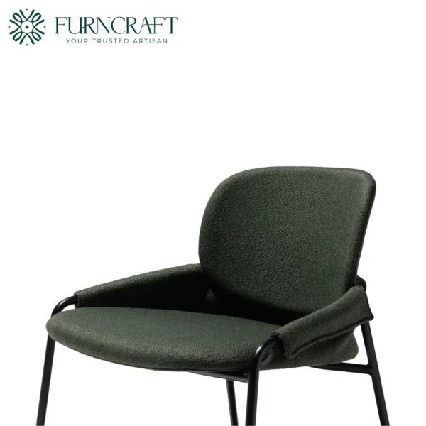 Mack Upholstered Lounge Chair Dark Green