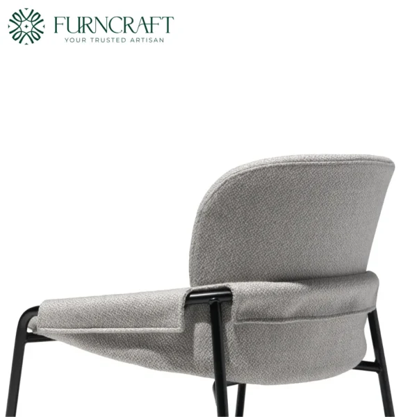 Mack Upholstered Lounge Chair Light Grey
