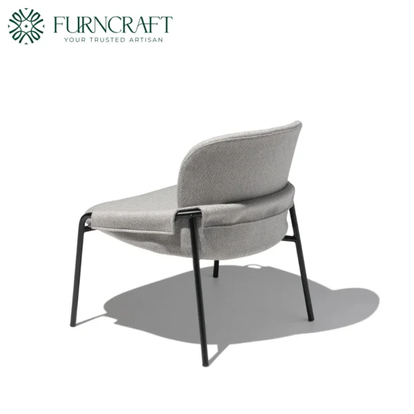 Mack Upholstered Lounge Chair Light Grey