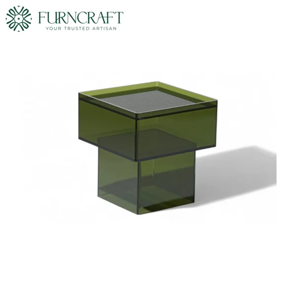 Capsule Side Table Green Acrylic