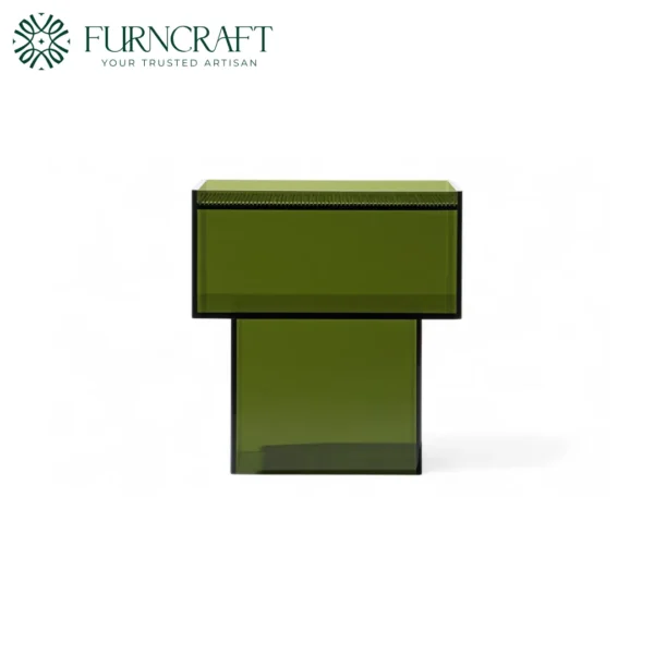 Capsule Side Table Green Acrylic