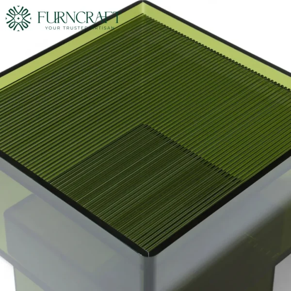 Capsule Side Table Green Acrylic