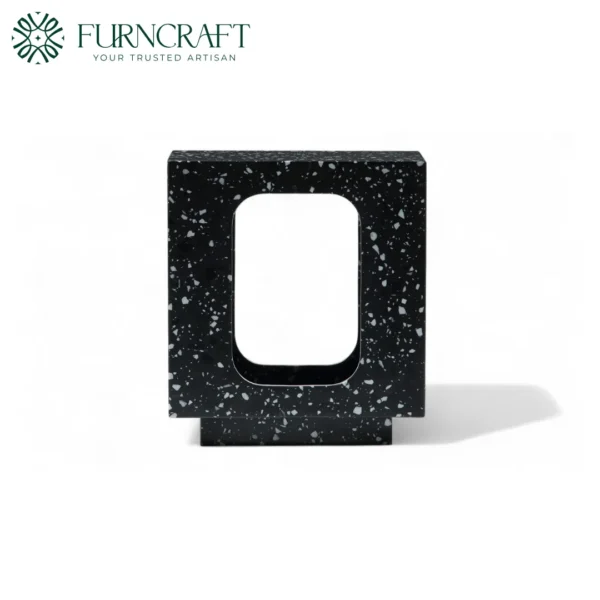 Oval Moon Side Table Black