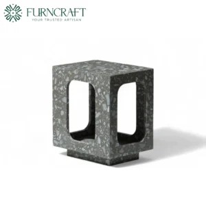 Oval Moon Side Table Grey