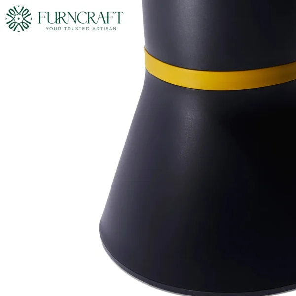 Paheko Side Table Black Mustard Line
