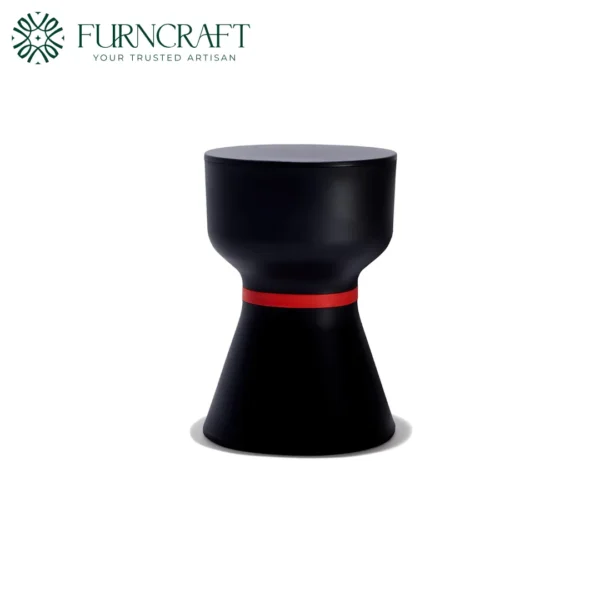 Paheko Side Table Black Red Line