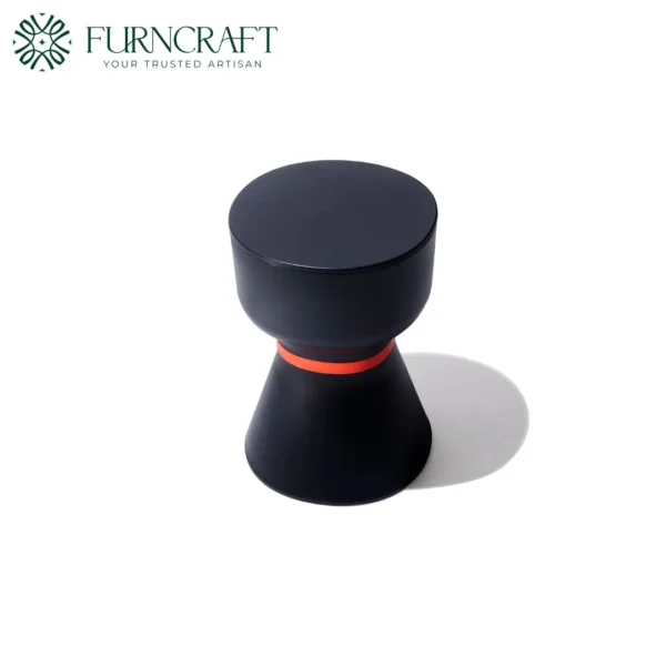 Paheko Side Table Black Red Line